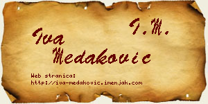 Iva Medaković vizit kartica